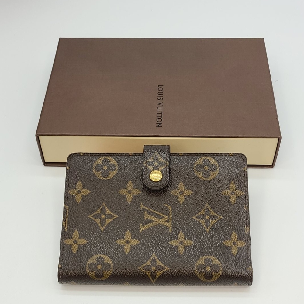 Louis Vuitton Brown Monogram Canvas Small Wallet